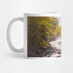 River Through Autumn Forest Mug